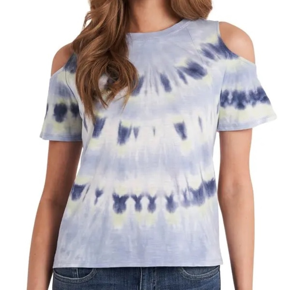 Vince Camuto, Women’s, Size XL, Tie Dye Cold Shoulder Top